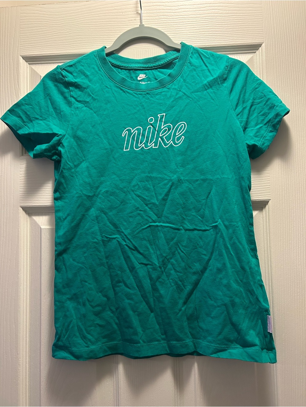 Nike Teal Crewneck Logo Tee